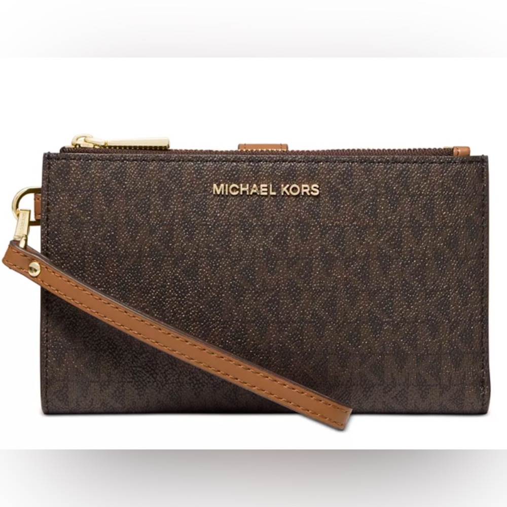 *BRAND NEW* Michael Kors - Signature Jet Set Double-Zip Wristlet
